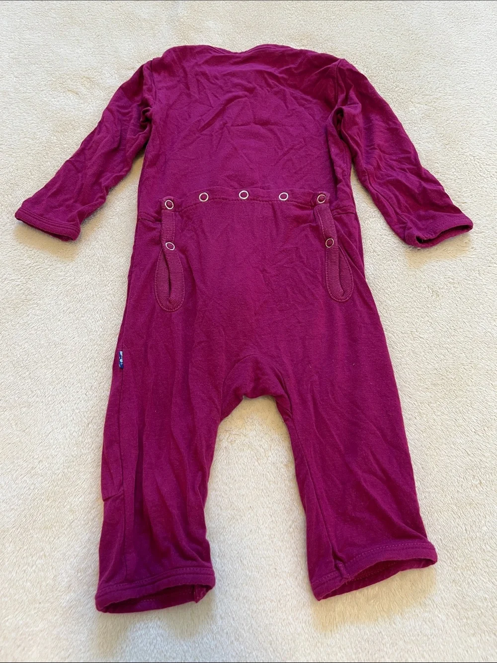 KicKee Pants | Bamboo Magenta Romper NB